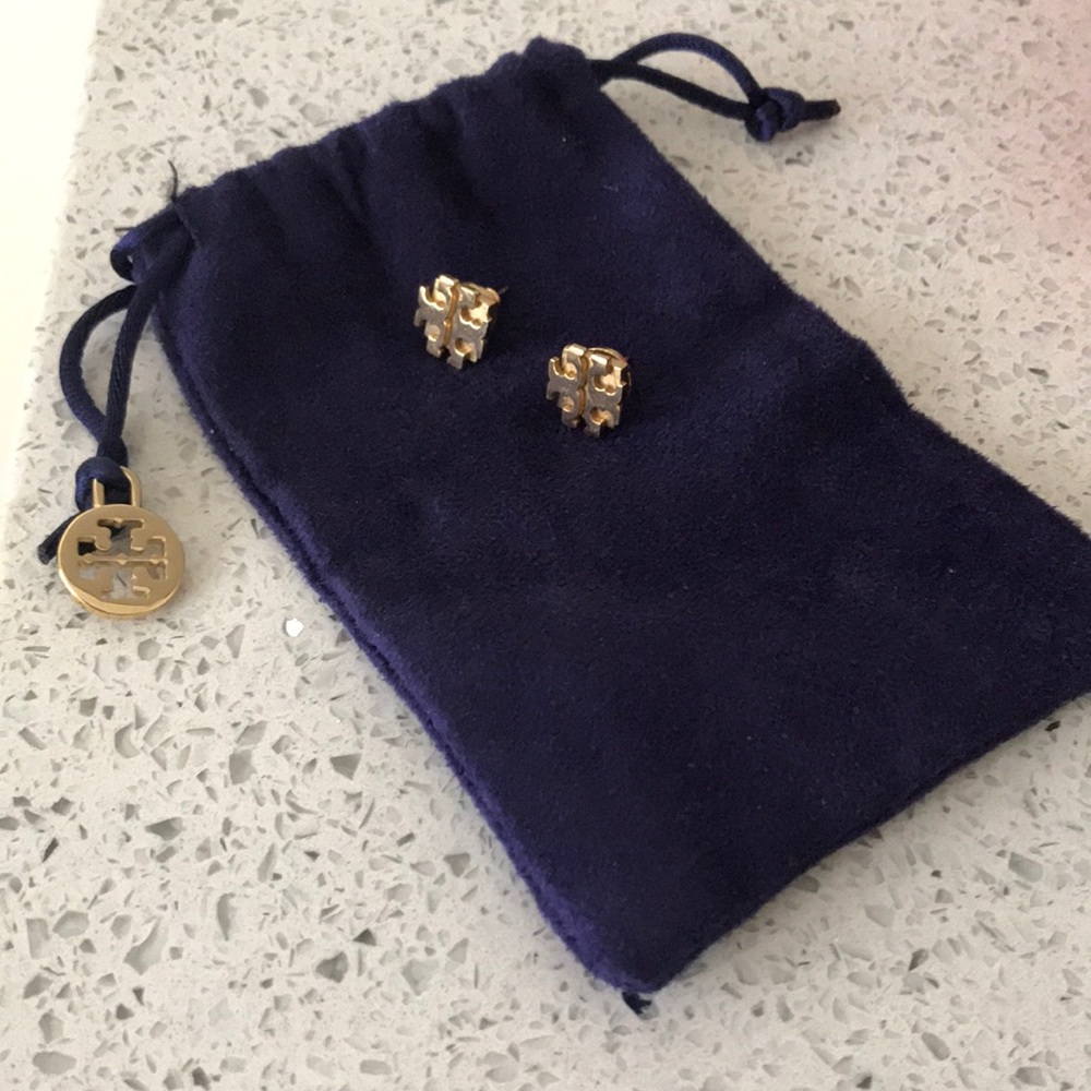 Tory Burch Gold Emblem Studs